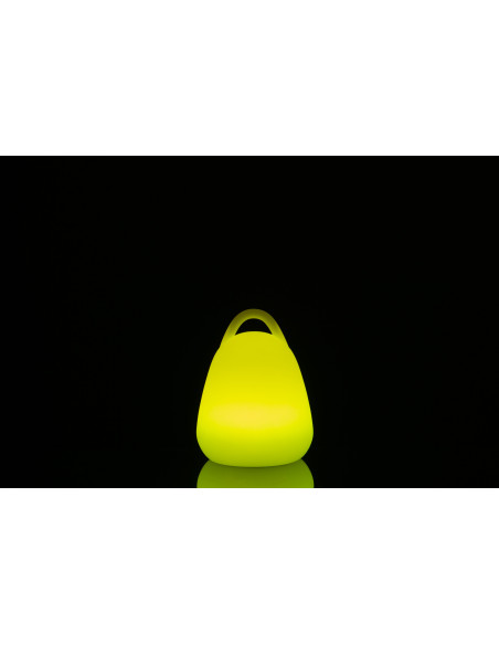 Lampe à poser Led 16 couleurs Lanterne Rock en Plastique Blanc - 7