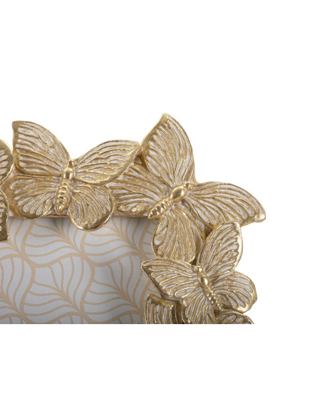 Cadre photo design chic Papillons pour photo 15x20 Résine Doré Farfalle 