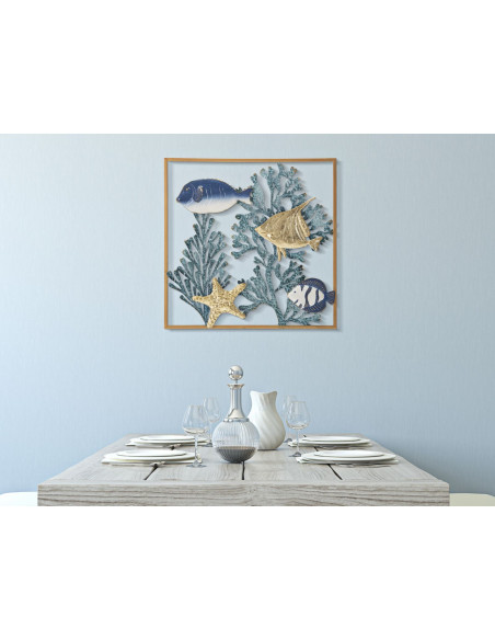 PANNELLO IN FERRO FISH CM 50,2X3,8X50,2 