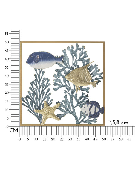 PANNELLO IN FERRO FISH CM 50,2X3,8X50,2 