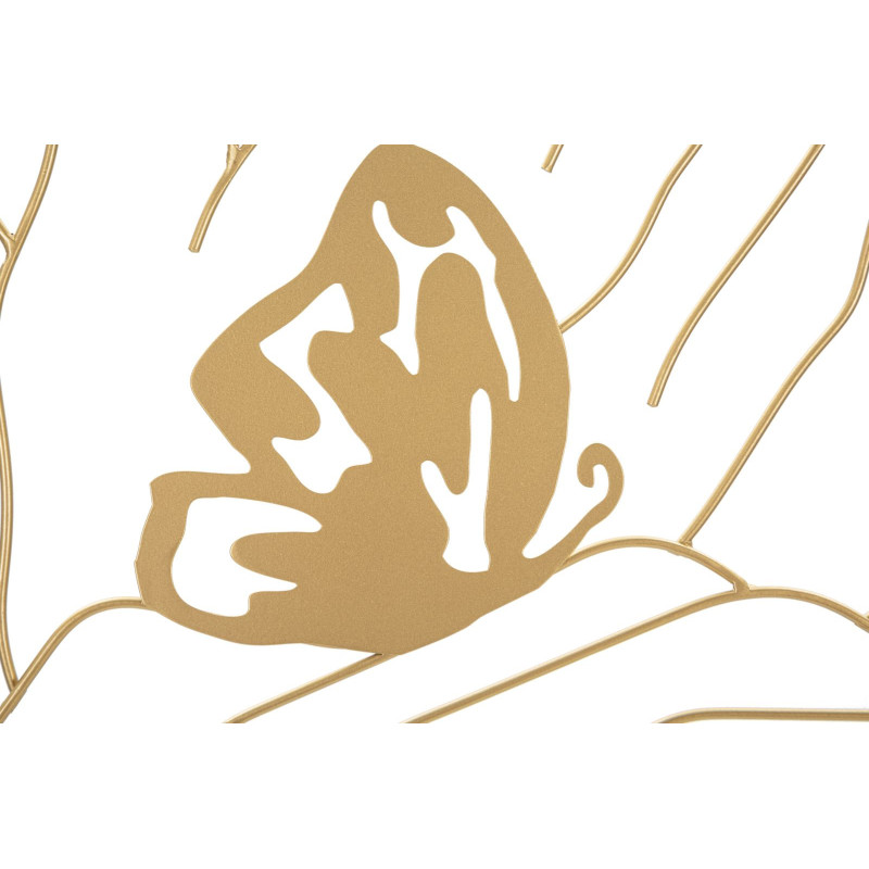 Décoration murale design Femme Papillon Métal Doré Hands On Face H 80 cm 