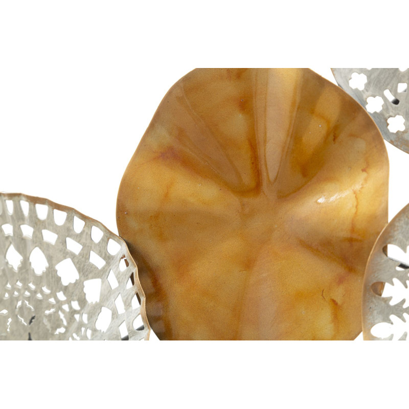 Grande Décoration murale design ethnique Mandalas Métal Doré Beige Marron Triby 125 cm 