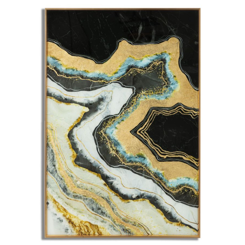 PANNELLO VETRO C/CORNICE DARKY CM 60X3,5X90 