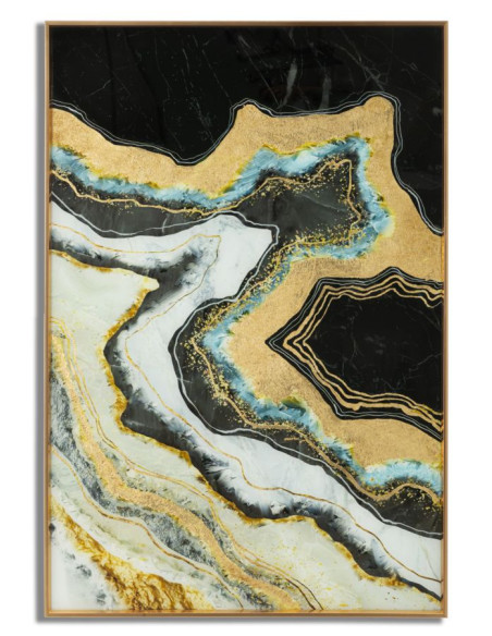 PANNELLO VETRO C/CORNICE DARKY CM 60X3,5X90 