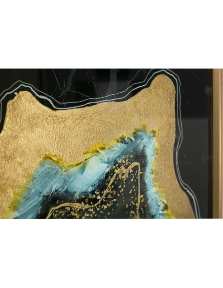 PANNELLO VETRO C/CORNICE DARKY CM 60X3,5X90 