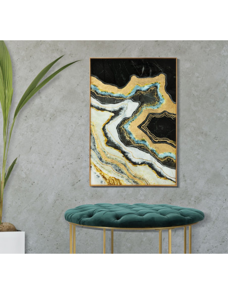 PANNELLO VETRO C/CORNICE DARKY CM 60X3,5X90 