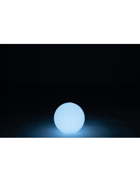 Lampe à poser Led 16 couleurs Boule Rock 30 cm en Plastique Blanc - 3
