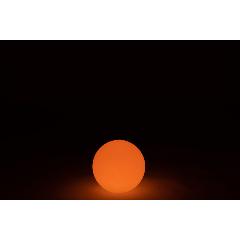 Lampe à poser Led 16 couleurs Boule Rock 30 cm en Plastique Blanc - 5