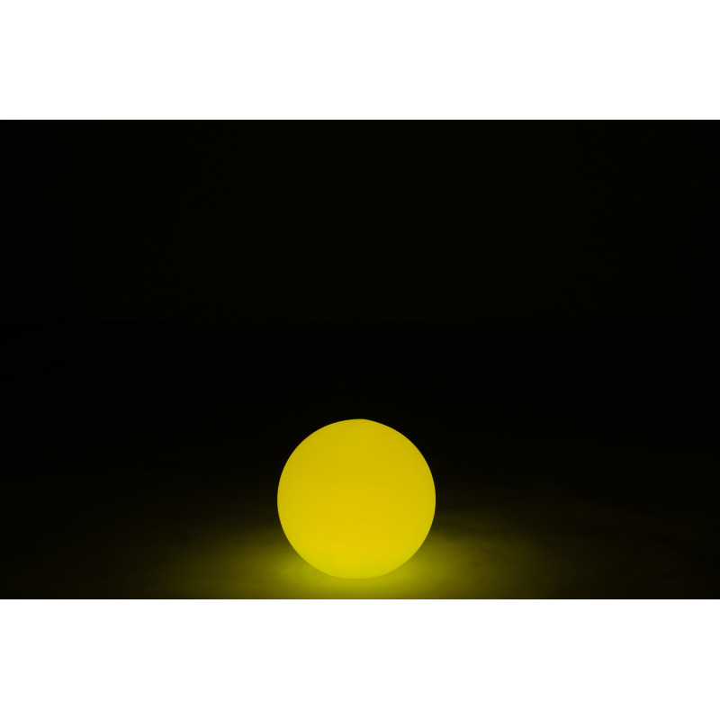 Lampe à poser Led 16 couleurs Boule Rock 30 cm en Plastique Blanc - 7