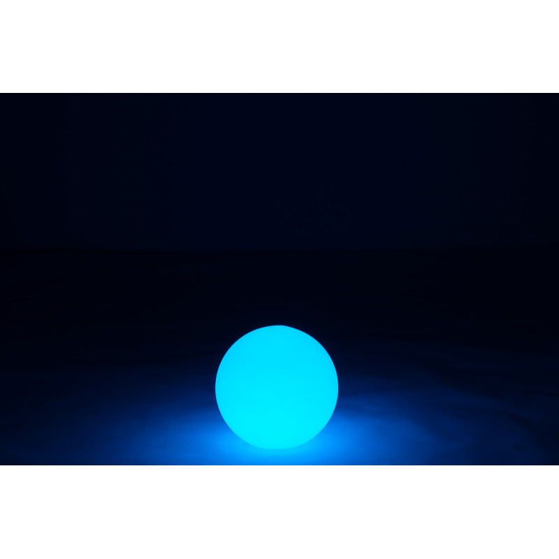 Lampe à poser Led 16 couleurs Boule Rock 30 cm en Plastique Blanc - 13