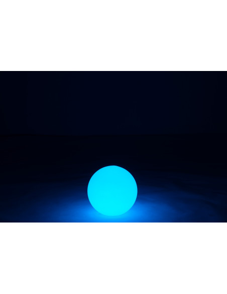 Lampe à poser Led 16 couleurs Boule Rock 30 cm en Plastique Blanc - 13