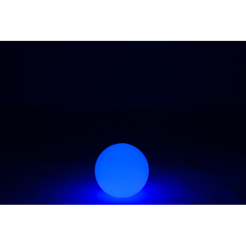 Lampe à poser Led 16 couleurs Boule Rock 30 cm en Plastique Blanc - 14