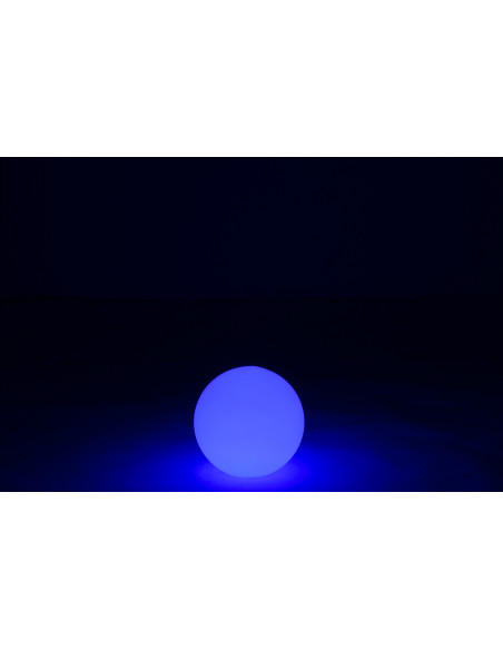 Lampe à poser Led 16 couleurs Boule Rock 30 cm en Plastique Blanc - 15