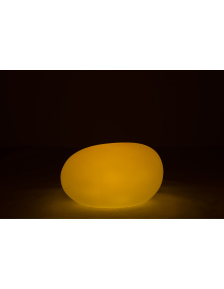 Lampe à poser Led 16 couleurs Rocher Rock 80 cm en Plastique Blanc - 4