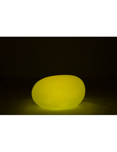 Lampe à poser Led 16 couleurs Rocher Rock 80 cm en Plastique Blanc - 5