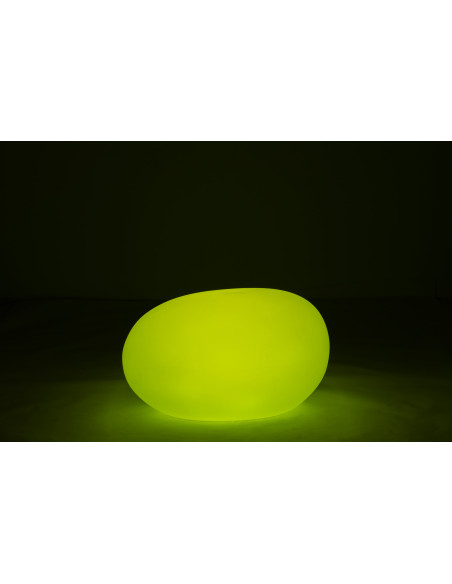 Lampe à poser Led 16 couleurs Rocher Rock 80 cm en Plastique Blanc - 6