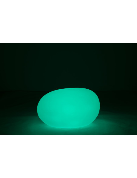 Lampe à poser Led 16 couleurs Rocher Rock 80 cm en Plastique Blanc - 8