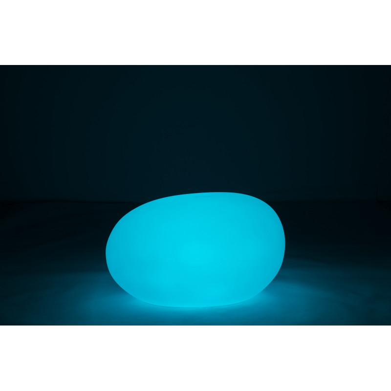 Lampe à poser Led 16 couleurs Rocher Rock 80 cm en Plastique Blanc - 9