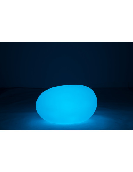 Lampe à poser Led 16 couleurs Rocher Rock 80 cm en Plastique Blanc - 10