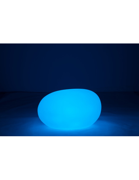 Lampe à poser Led 16 couleurs Rocher Rock 80 cm en Plastique Blanc - 11