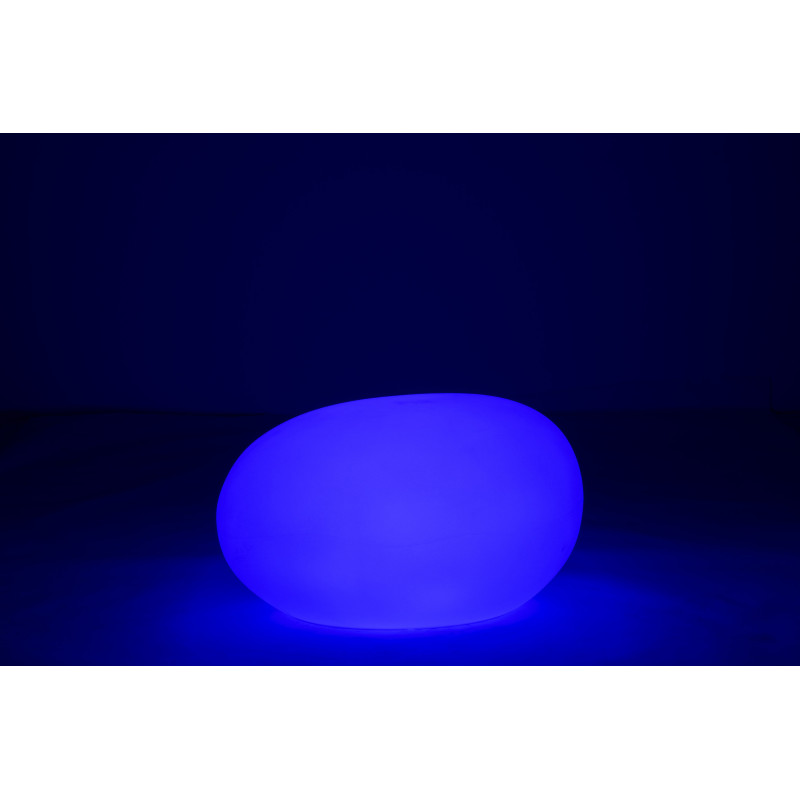Lampe à poser Led 16 couleurs Rocher Rock 80 cm en Plastique Blanc - 13