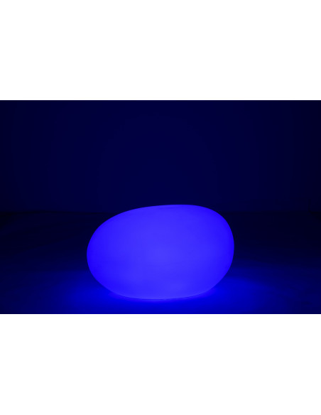 Lampe à poser Led 16 couleurs Rocher Rock 80 cm en Plastique Blanc - 13