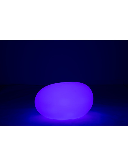 Lampe à poser Led 16 couleurs Rocher Rock 80 cm en Plastique Blanc - 14