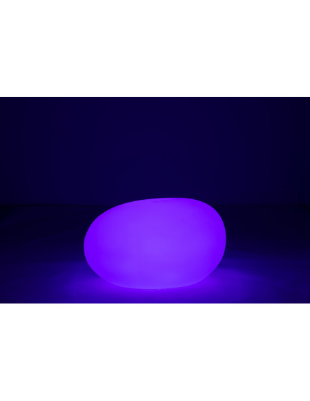 Lampe à poser Led 16 couleurs Rocher Rock 80 cm en Plastique Blanc - 15