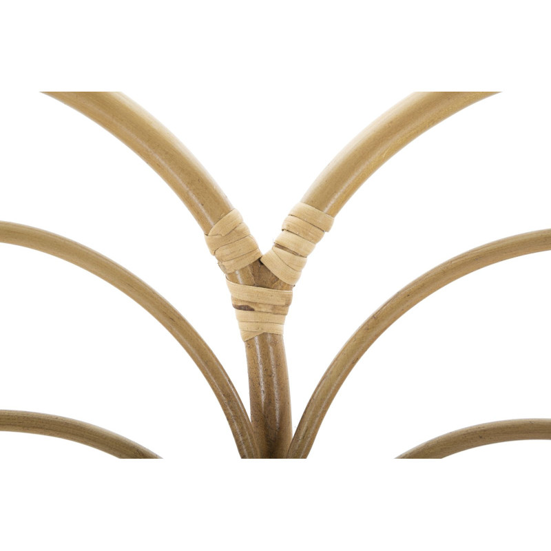 Grande Décoration murale bohème chic Rotin Naturel Métal Panama 160 cm 