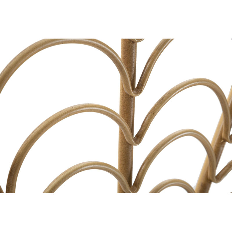 Grande Décoration murale bohème chic Rotin Naturel Métal Panama 160 cm 