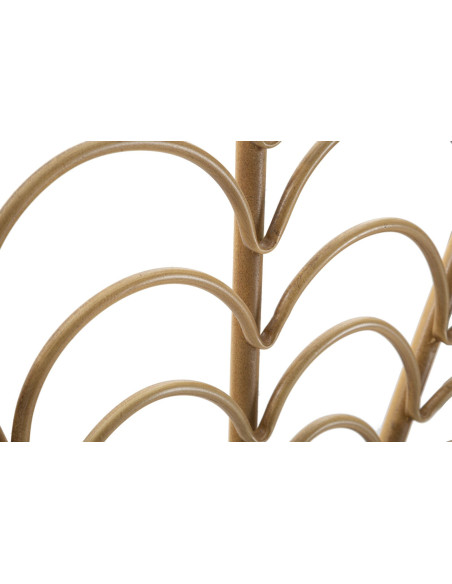 Grande Décoration murale bohème chic Rotin Naturel Métal Panama 160 cm 