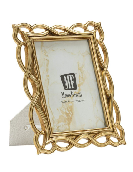 Cadre photo design chic Vagues pour photo 15x20 Résine Doré Wave 