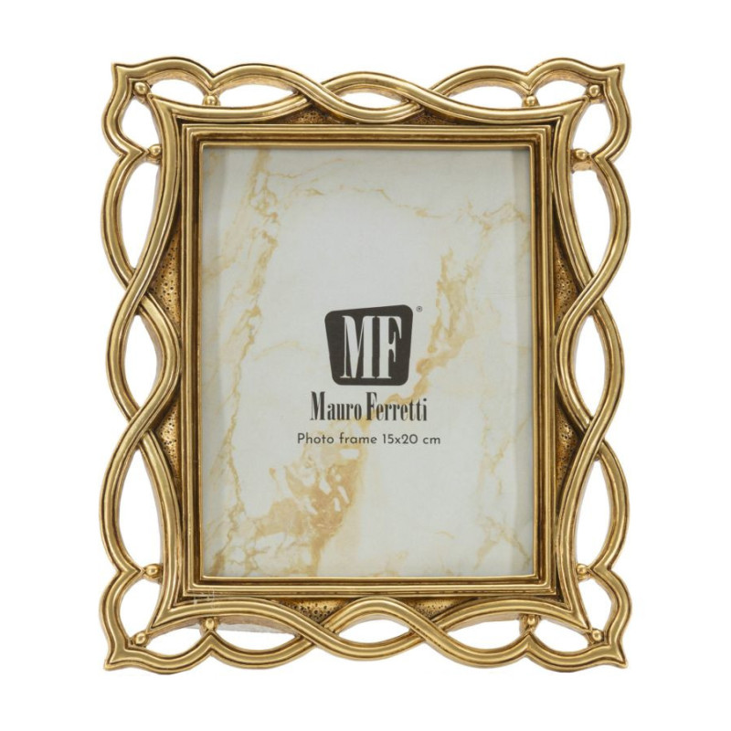 Cadre photo design chic Vagues pour photo 15x20 Résine Doré Wave 