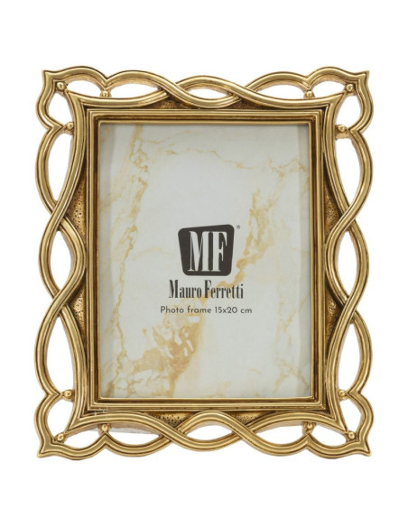 Cadre photo design chic Vagues pour photo 15x20 Résine Doré Wave 