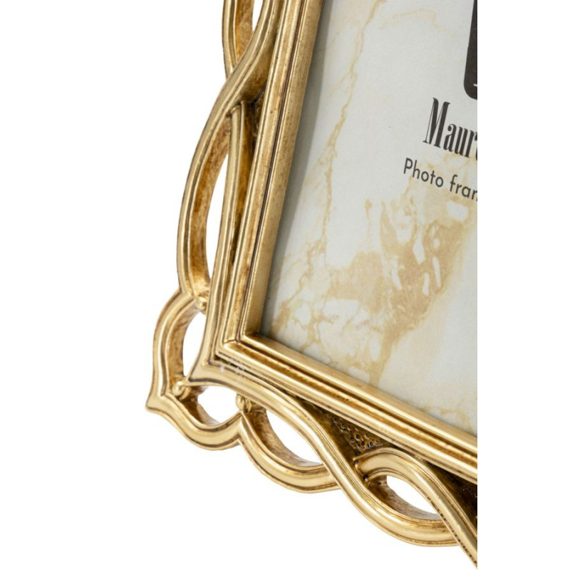 Cadre photo design chic Vagues pour photo 15x20 Résine Doré Wave 