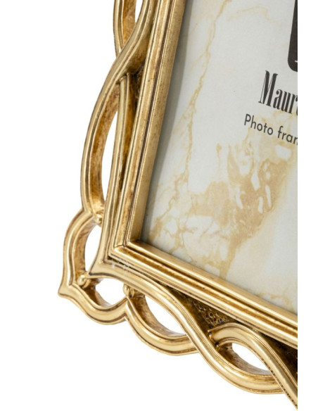 Cadre photo design chic Vagues pour photo 15x20 Résine Doré Wave 