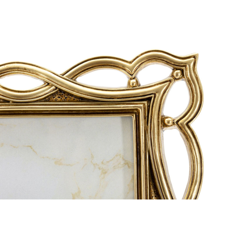 Cadre photo design chic Vagues pour photo 15x20 Résine Doré Wave 