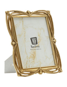 Grand Cadre photo design chic Perles pour photo 20x25 Résine Doré Line 