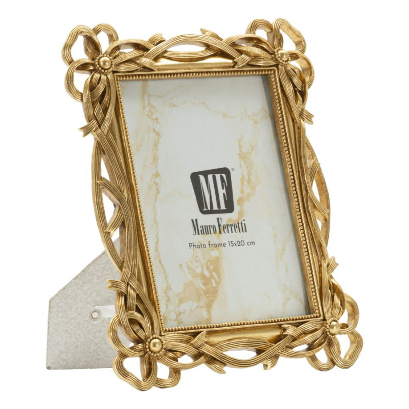 Cadre photo design chic Noeuds pour photo 15x20 Résine Doré Knot 