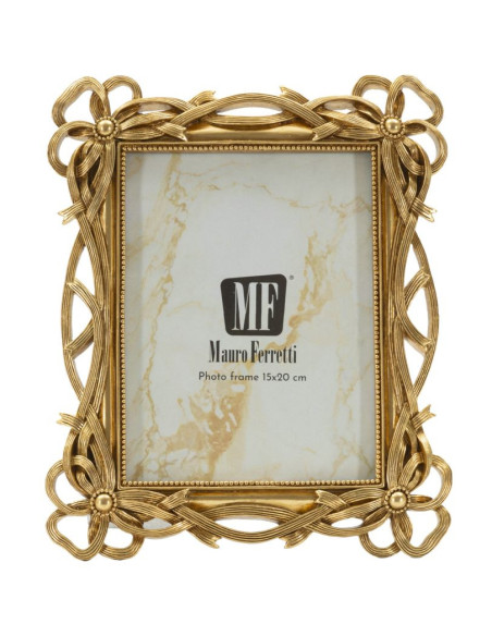 Cadre photo design chic Noeuds pour photo 15x20 Résine Doré Knot 