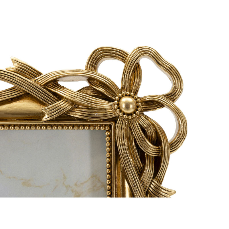 Cadre photo design chic Noeuds pour photo 15x20 Résine Doré Knot 