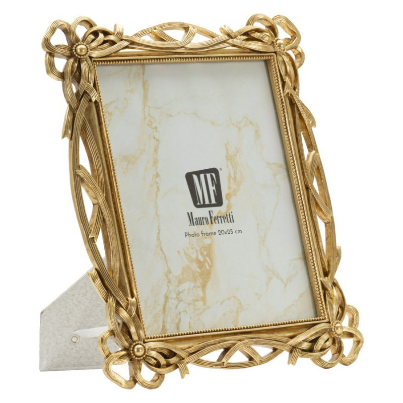 Grand Cadre photo design chic Noeuds pour photo 20x25 Résine Doré Knot 