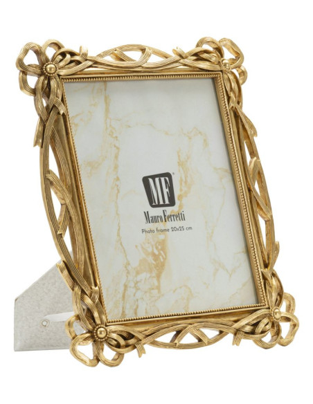 Grand Cadre photo design chic Noeuds pour photo 20x25 Résine Doré Knot 