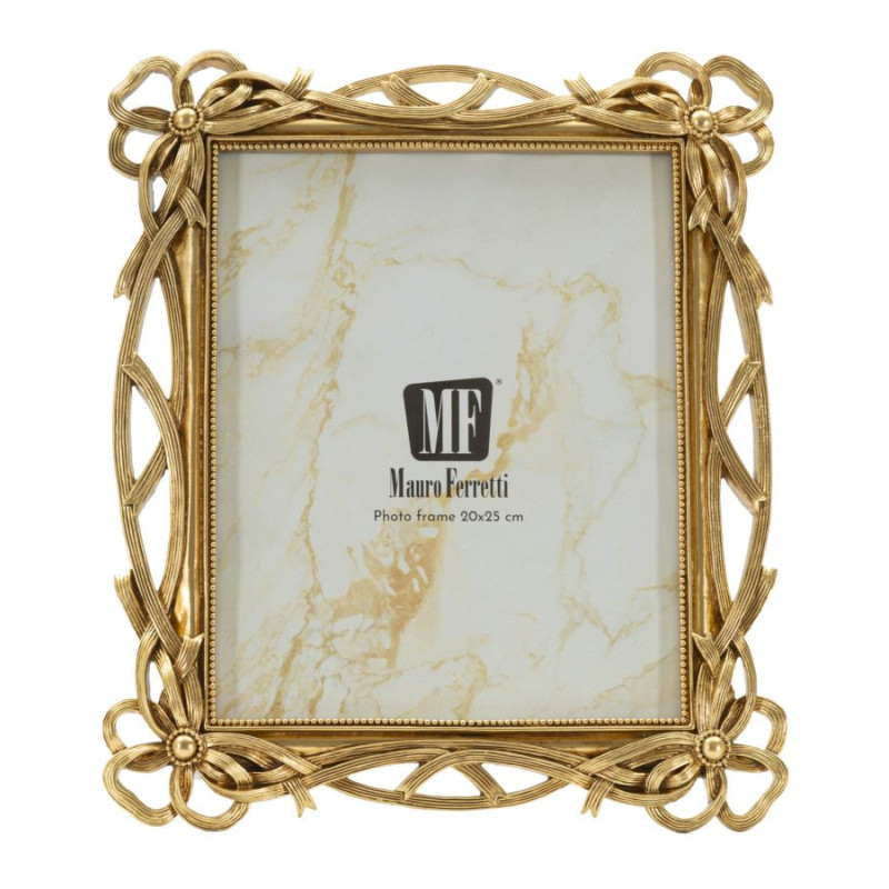 Grand Cadre photo design chic Noeuds pour photo 20x25 Résine Doré Knot 