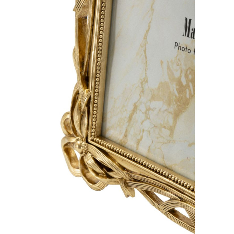 Grand Cadre photo design chic Noeuds pour photo 20x25 Résine Doré Knot 