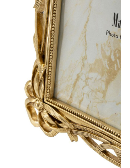 Grand Cadre photo design chic Noeuds pour photo 20x25 Résine Doré Knot 
