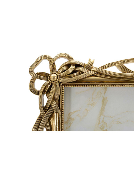 Grand Cadre photo design chic Noeuds pour photo 20x25 Résine Doré Knot 