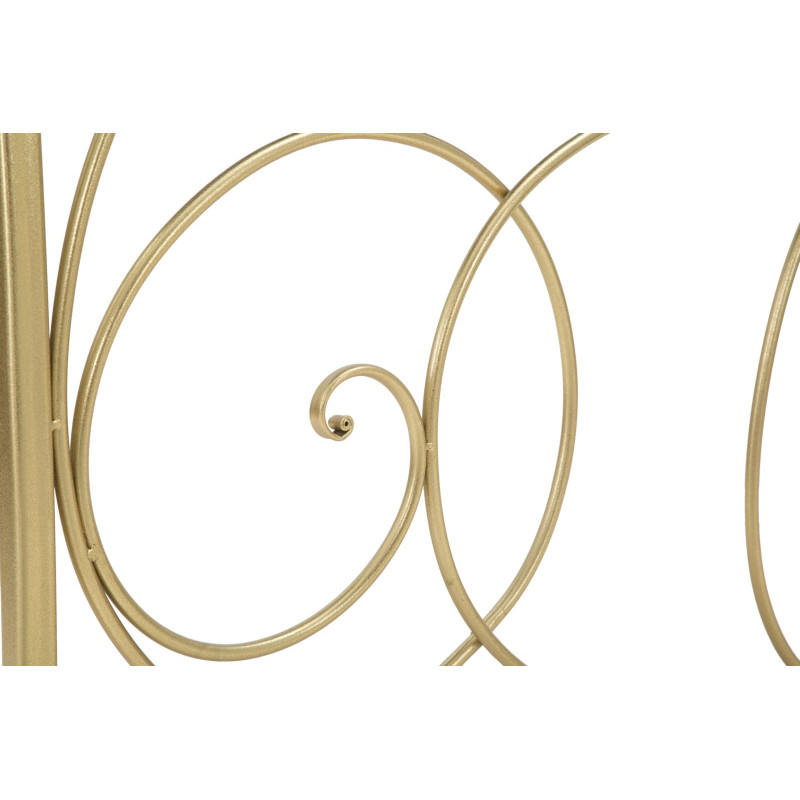 Console design art déco Rectangulaire Miroir Métal Doré Bois MDF Art 140 cm 