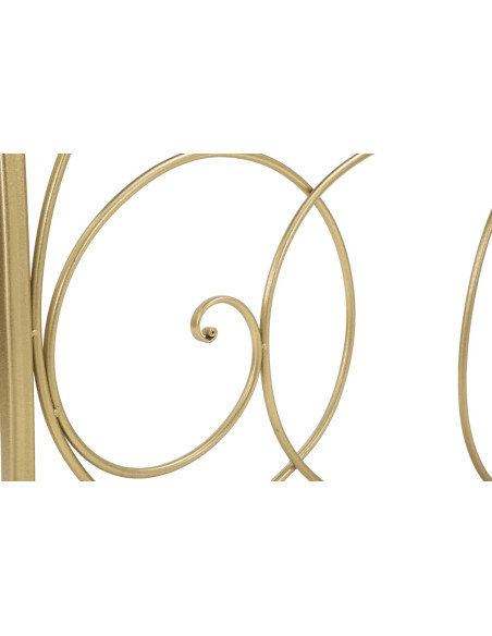 Console design art déco Rectangulaire Miroir Métal Doré Bois MDF Art 140 cm 