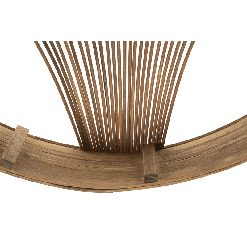 Étagère murale bohème chic 2 niveaux Rotin Naturel Fuji 60 cm 